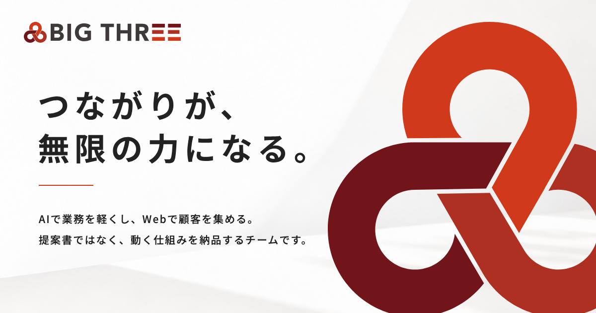 BIG THREEのサイトビジュアル